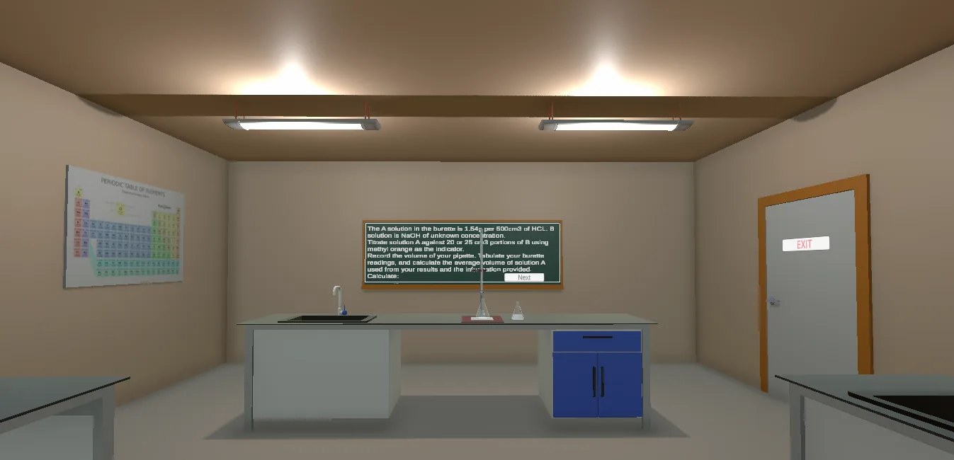 Second version of the VR volumetric analysis simulation